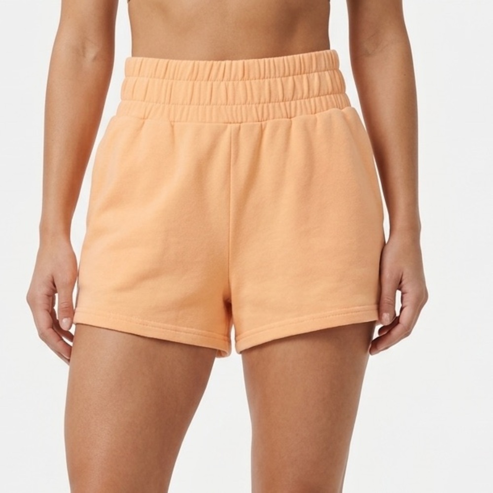 Pink Lily Lounge Shorts Women’s Size Small Orange Elastic‎ Waist Casual Cozy